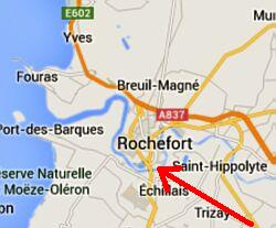 kaart Rochefort
