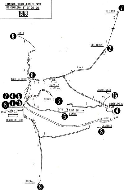 network tram charleroi