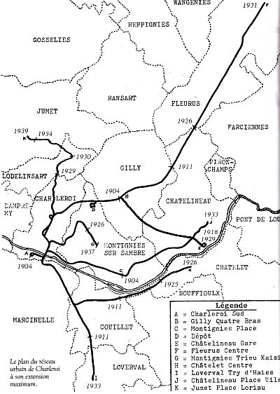 network tram charleroi