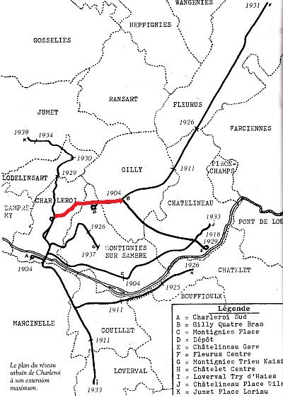 network horse tram charleroi