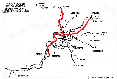 network horse tram Verviers