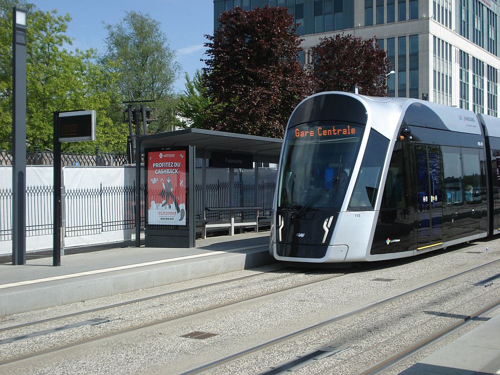 tram in Luxemburg