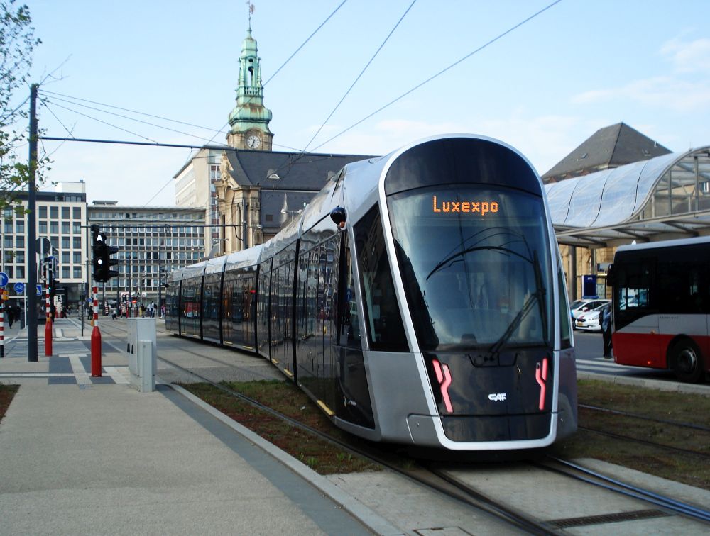 tram in Luxemburg