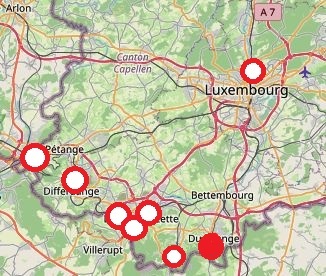 arbed location Dudelange