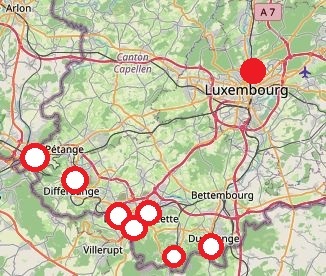 arbed location Dommeldange