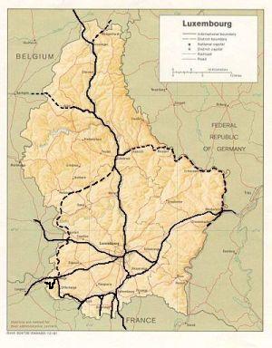 map luxemburg