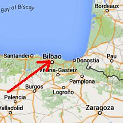 kaart Bilbao