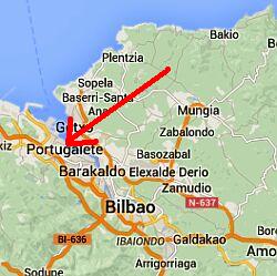 kaart Bilbao