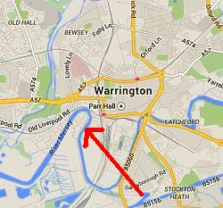 kaart Warrington